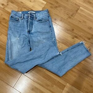 Levi’s light wash high rise jeans